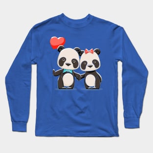 Panda Couple Long Sleeve T-Shirt